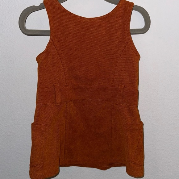 Kids Casual Orange Dress with Belt - Picture 2 of 6